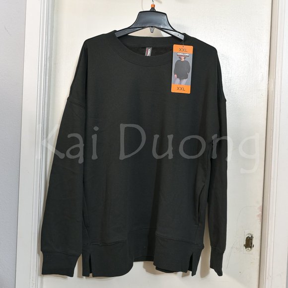Ladies' Cozy Crewneck XXL black Kirkland Signature‎ - Picture 2 of 6